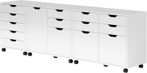 Winsome Wood 10346 Halifax 3-pc Storage Cabinet Set in White
