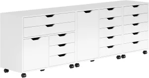Winsome Wood Halifax 3-Pc Storage Cabinet Set, White