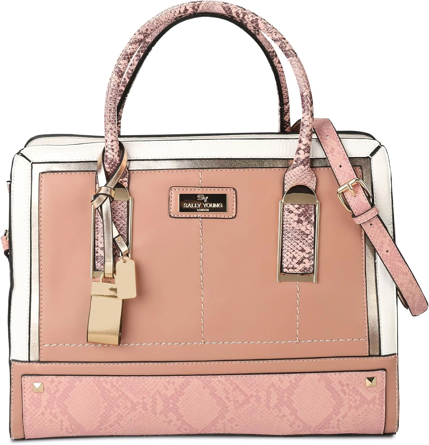 Women Fashion Handbags Color Block Ladies Shoulder Bag Casual