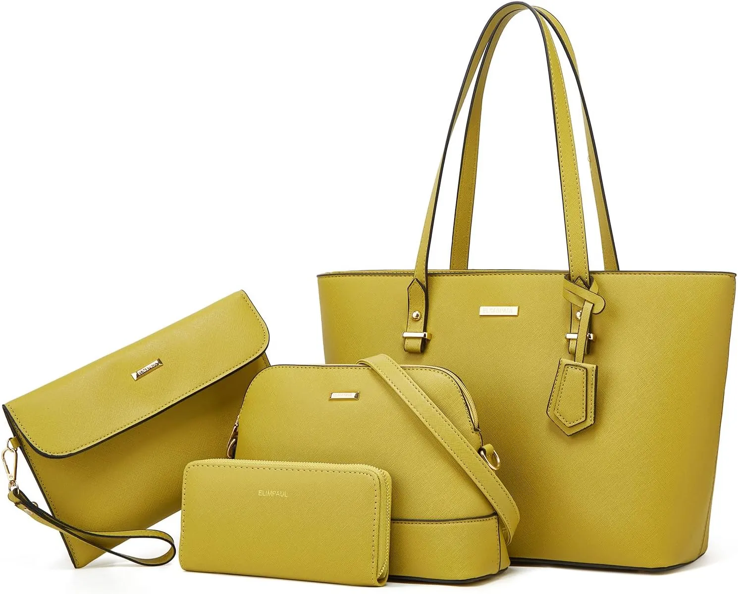 Women Fashion Handbags Wallet Tote Bag Shoulder Bag Top Handle Satchel Purse Set 4pcs