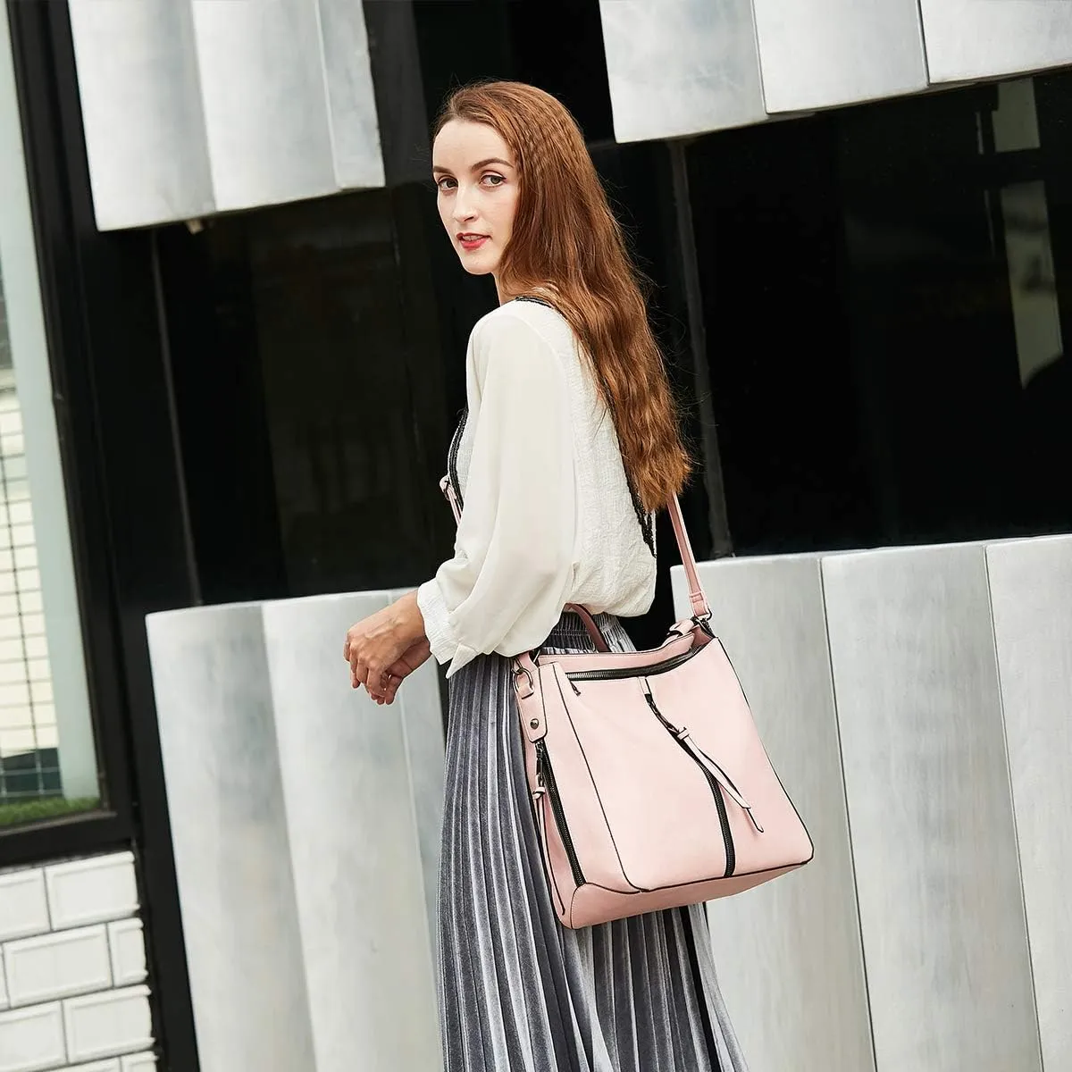 Women Fashion Handbags Wallet Tote Bag Shoulder Bag Top Handle Satchel Purse Set