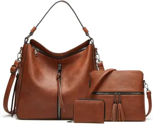 Women Fashion Handbags Wallet Tote Bag Shoulder Bag Top Handle Satchel Purse Set