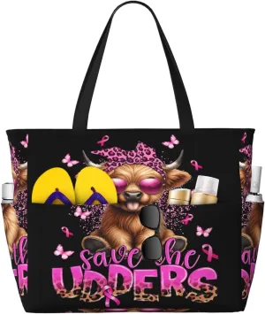 Women Large Beach Bag Travel Weekender Foldable Tote Bag for Pool Beach Vacation Gym