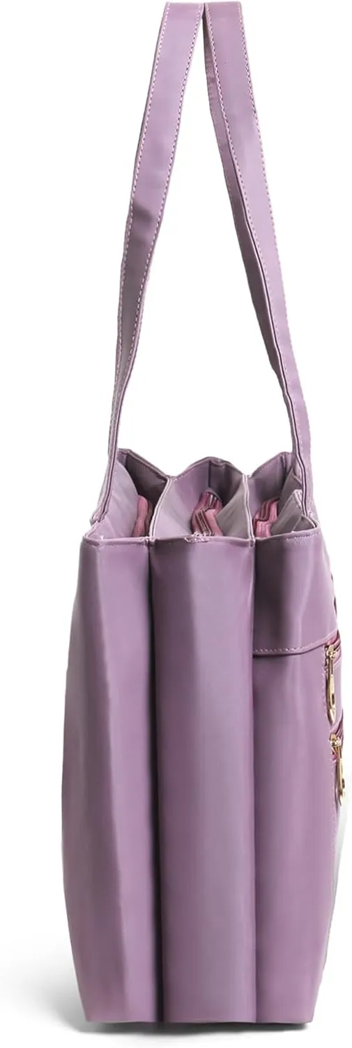 Women Leather Tote Bag, Classic Unlined Design, Interior and Exterior Pockets, Stylish, Lightweight for casual