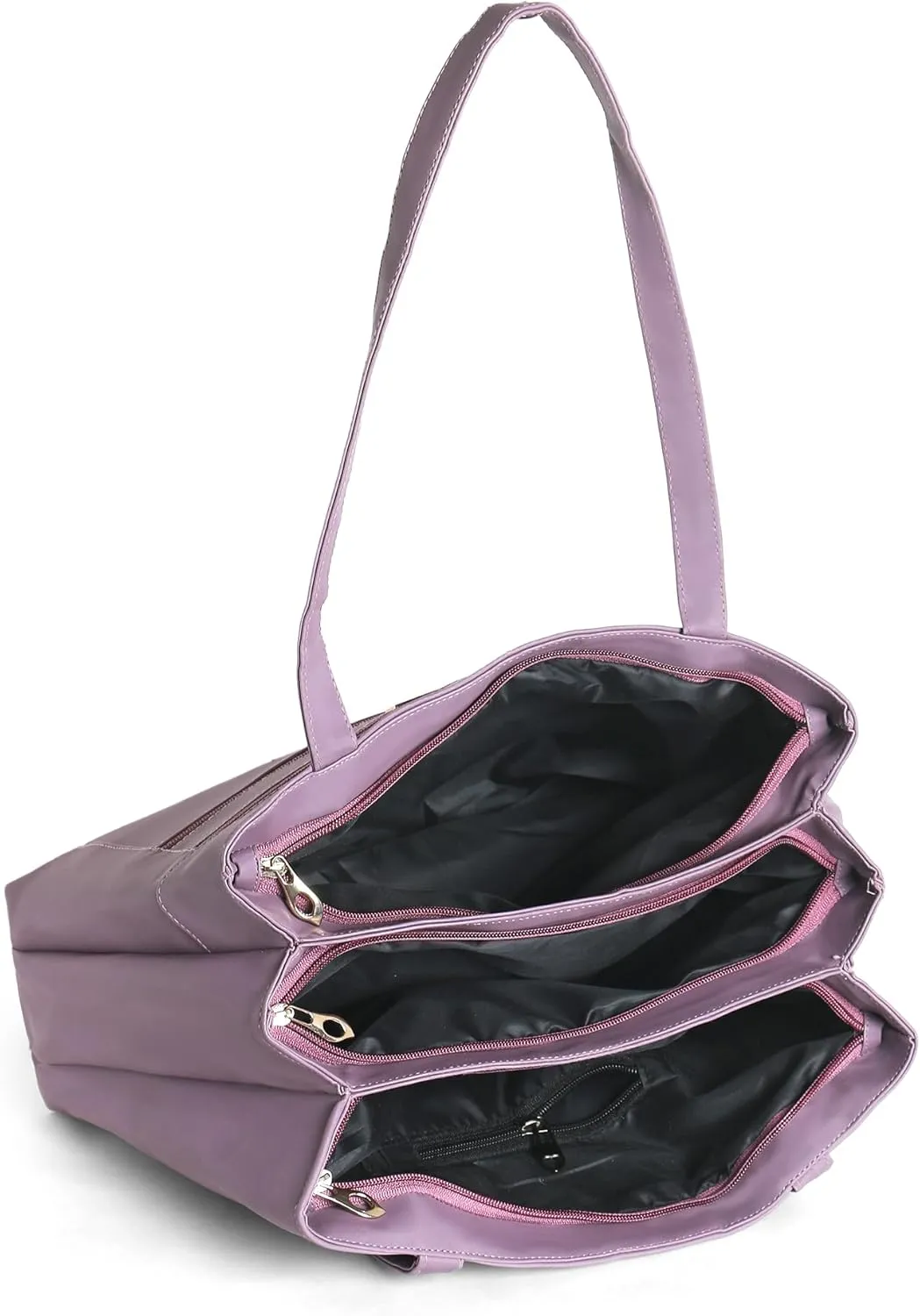 Women Leather Tote Bag, Classic Unlined Design, Interior and Exterior Pockets, Stylish, Lightweight for casual