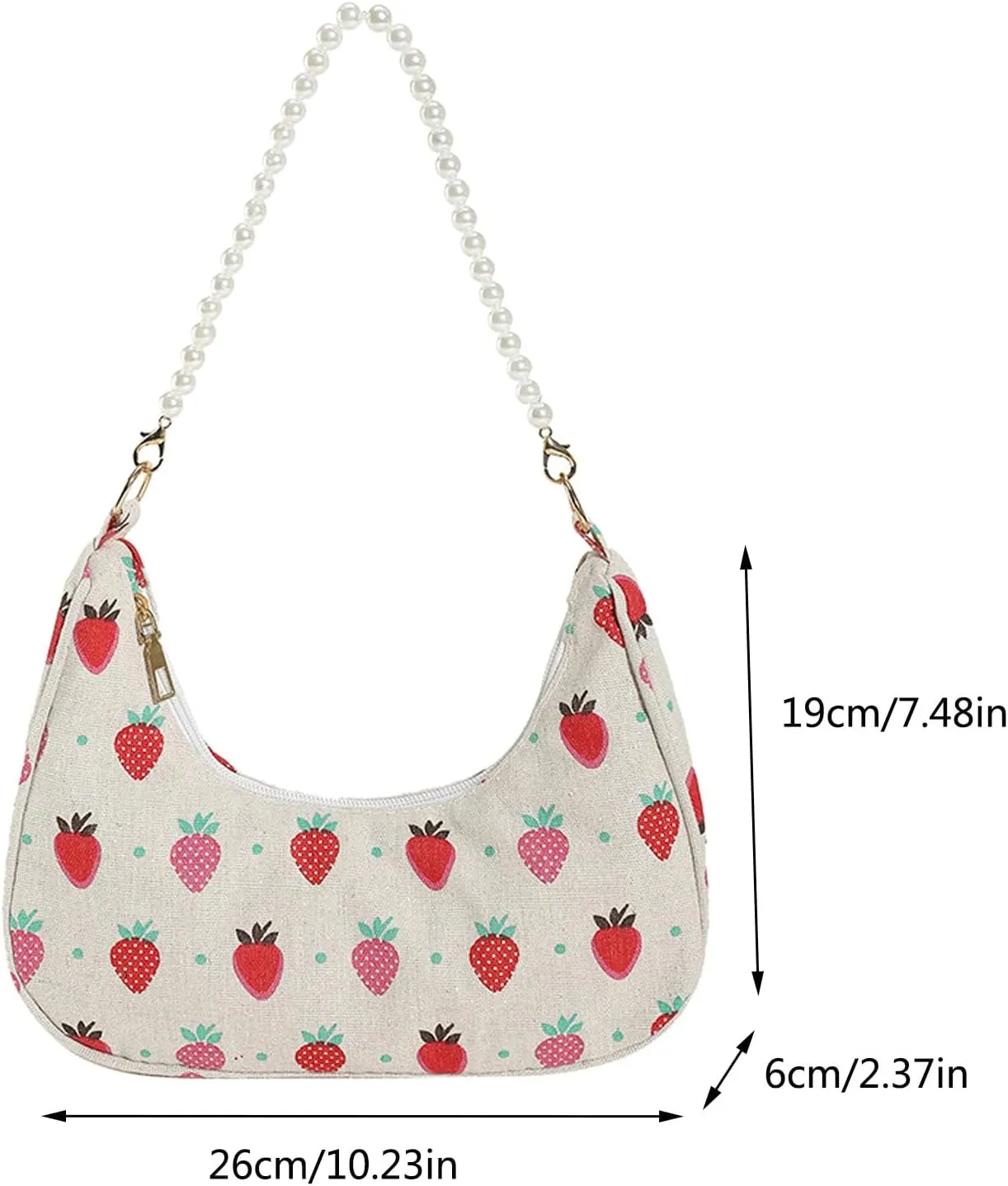 Women Shoulder Bag Fashionable New Pattern Flower Print Cute Daily Zipper Handbag Shoulder Tote Bag (Yellow, One Size)