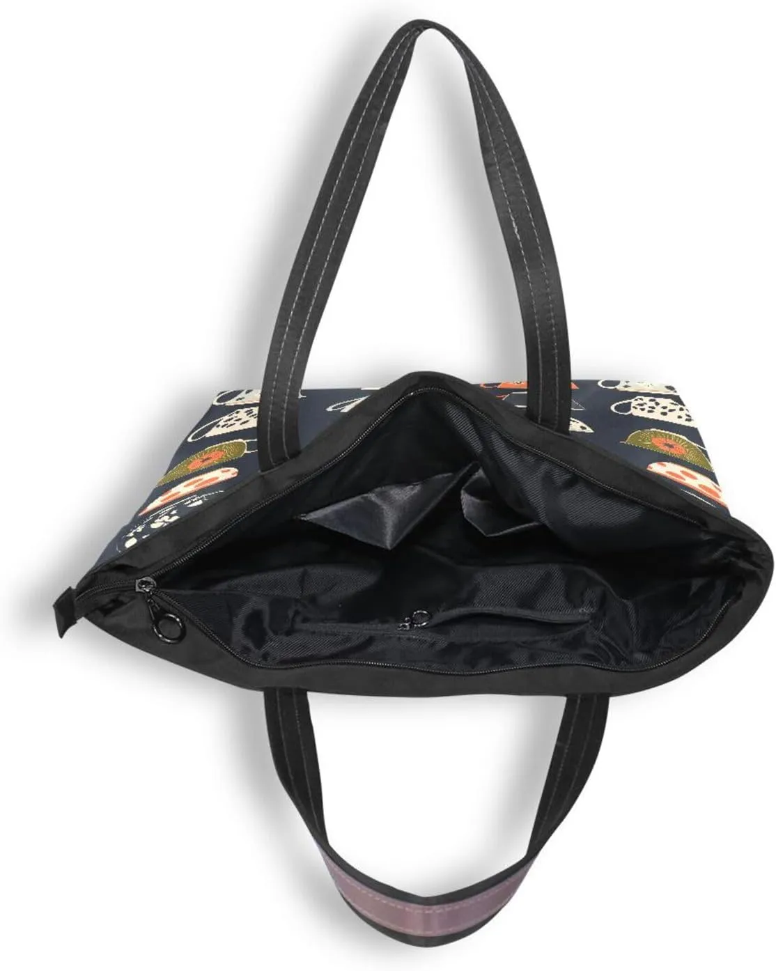 Women Tote Bags Teacups Retro Flower Top Handle Satchel Handbags Shoulder Bag for Shopping 20860666