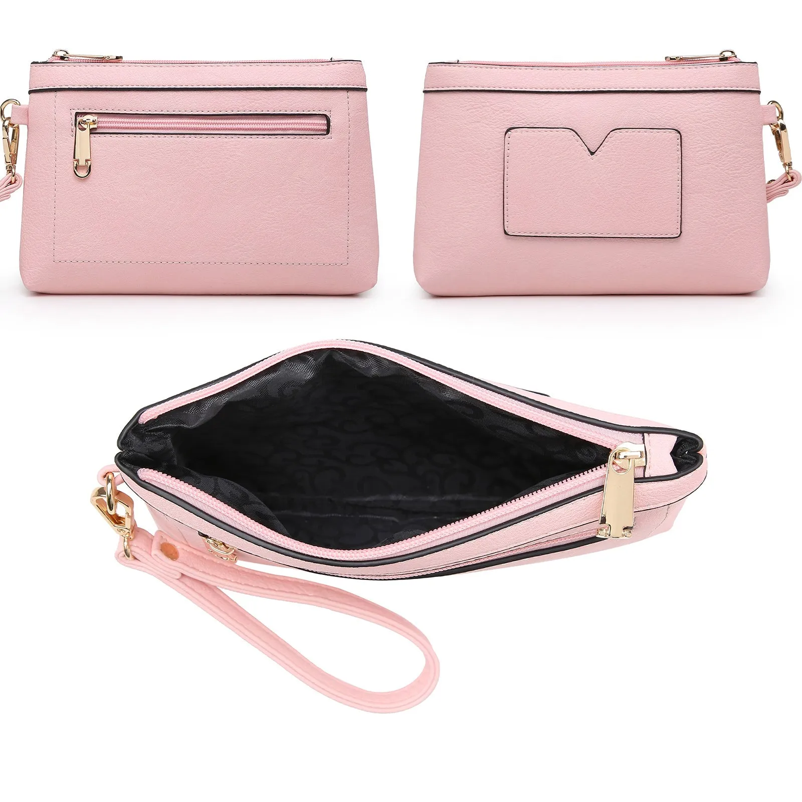 Women Two Tone Large Tote Bags Satchel Handbags Purses Set 2pcs