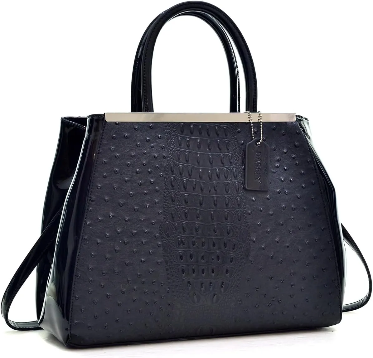 Women Zip-Around Medium Dome Satchel Purse Recycled Synthetic Leather Shoulder Bag Boho Aztec Handbags