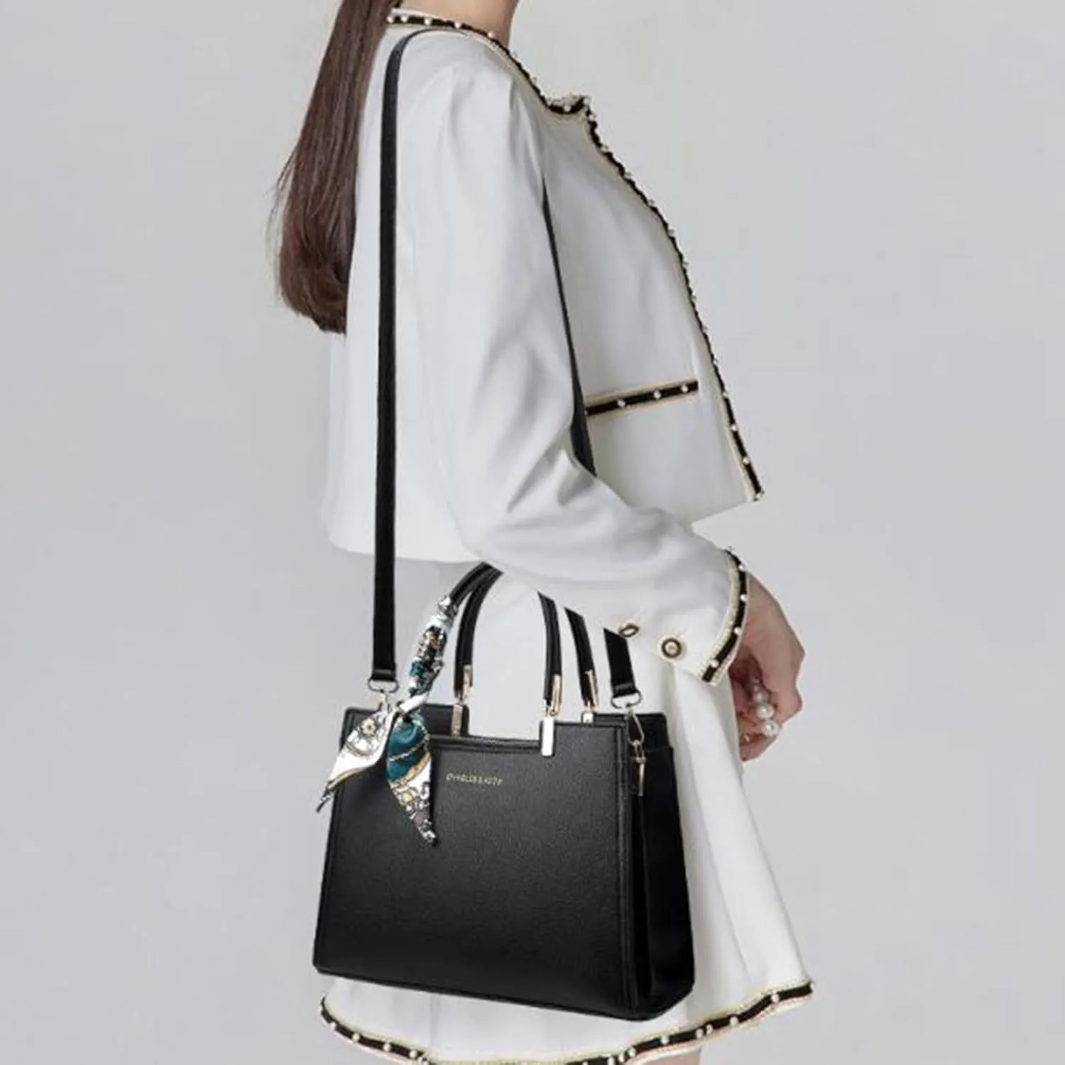 Women's Bag Crossbody Handbag Fashion Handbag Work Purses for Women (Black, One Size)