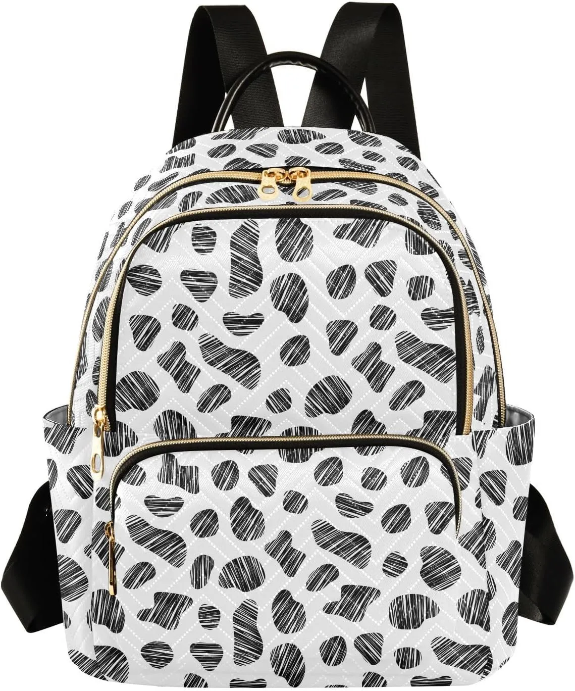 Women's Fashion Backpack Milk Cow Print Purse Multipurpose Design Handbags Shoulder Bag Travel bag