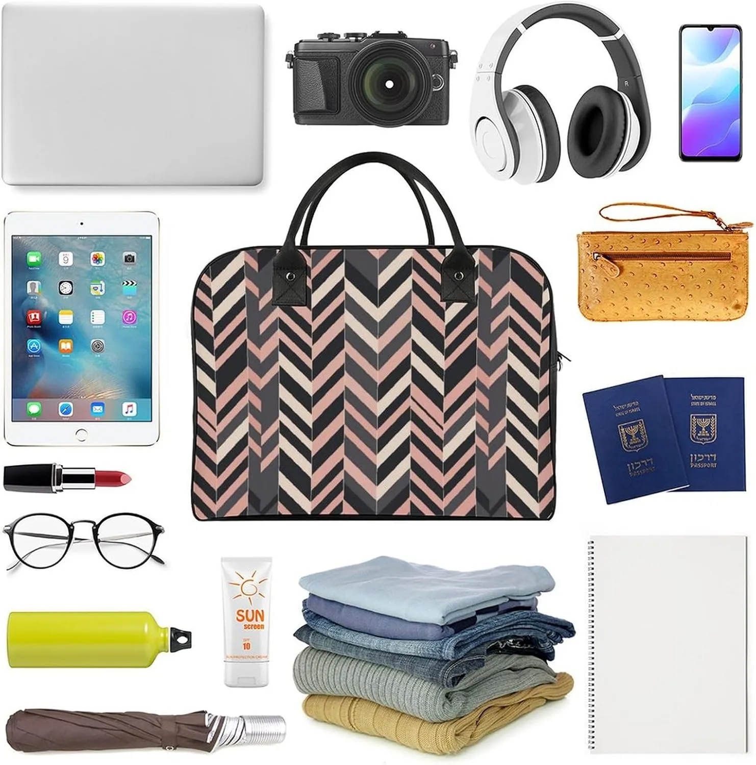 Women's Handbag Abstract-seamless-pattern-design Contains Pocket Storage Bag Work Commuting Shoulder Cross-Body Bag