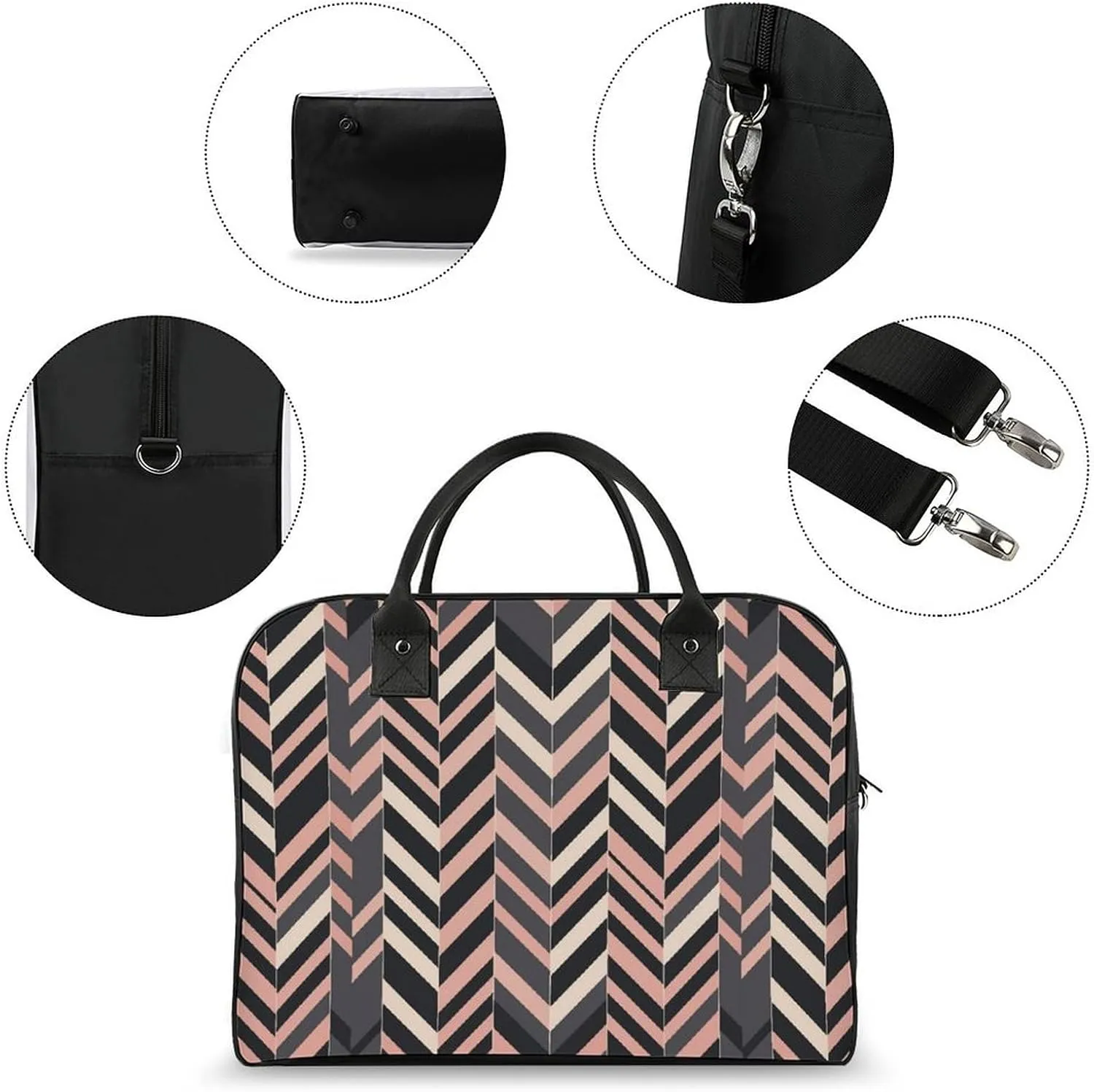Women's Handbag Abstract-seamless-pattern-design Contains Pocket Storage Bag Work Commuting Shoulder Cross-Body Bag