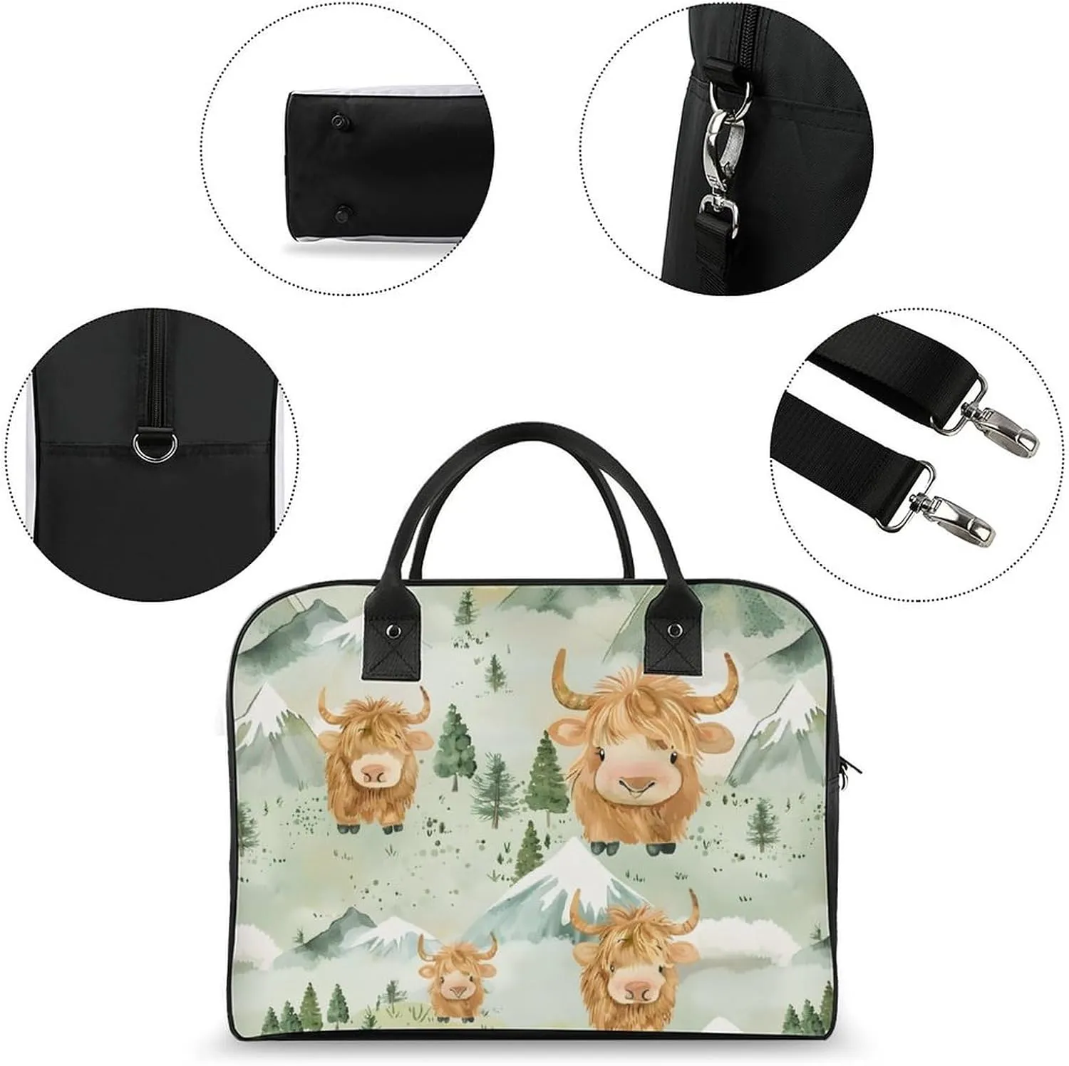 Women's Handbag Animal Print Contains Pocket Storage Bag Work Commuting Shoulder Cross-Body Bag