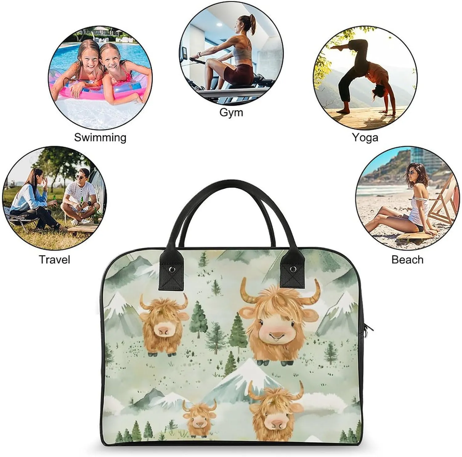 Women's Handbag Animal Print Contains Pocket Storage Bag Work Commuting Shoulder Cross-Body Bag