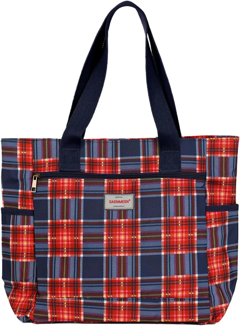 Women's Lightweight Waterproof Tote Bag Durable Designer Handbag with Zipper Travel Commute Everyday Use