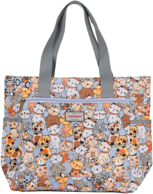 Women's Lightweight Waterproof Tote Bag Durable Designer Handbag with Zipper Travel Commute Everyday Use