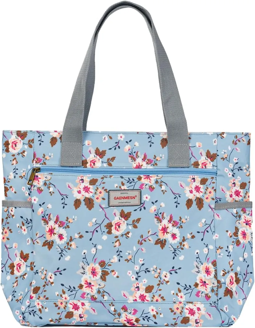 Women's Lightweight Waterproof Tote Bag Durable Designer Handbag with Zipper Travel Commute Everyday Use