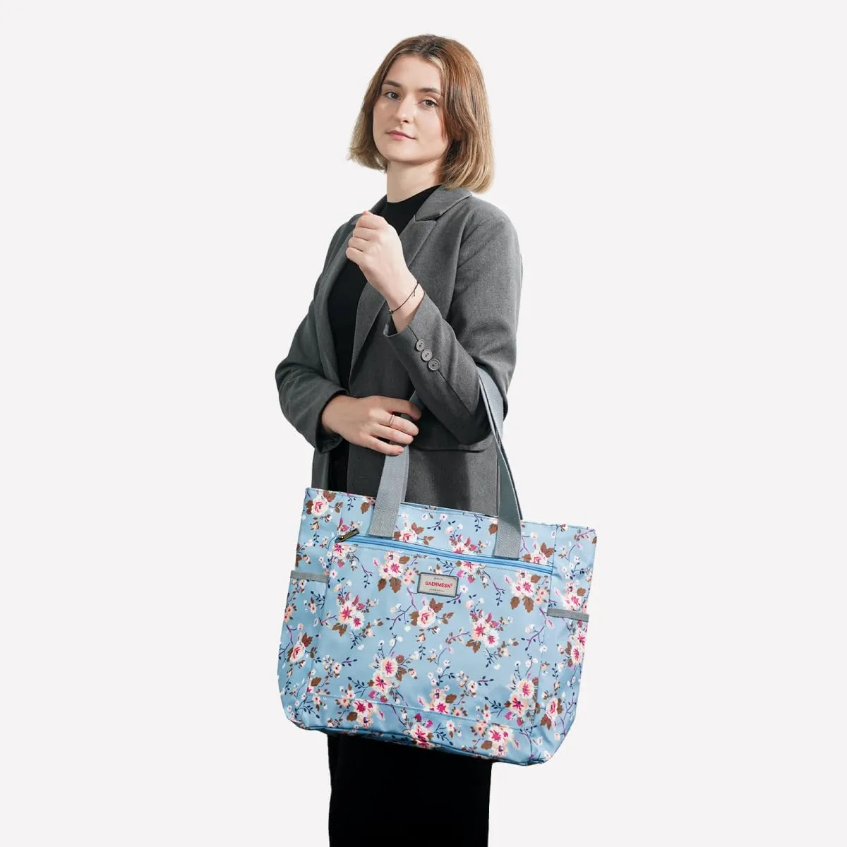 Women's Lightweight Waterproof Tote Bag Durable Designer Handbag with Zipper Travel Commute Everyday Use