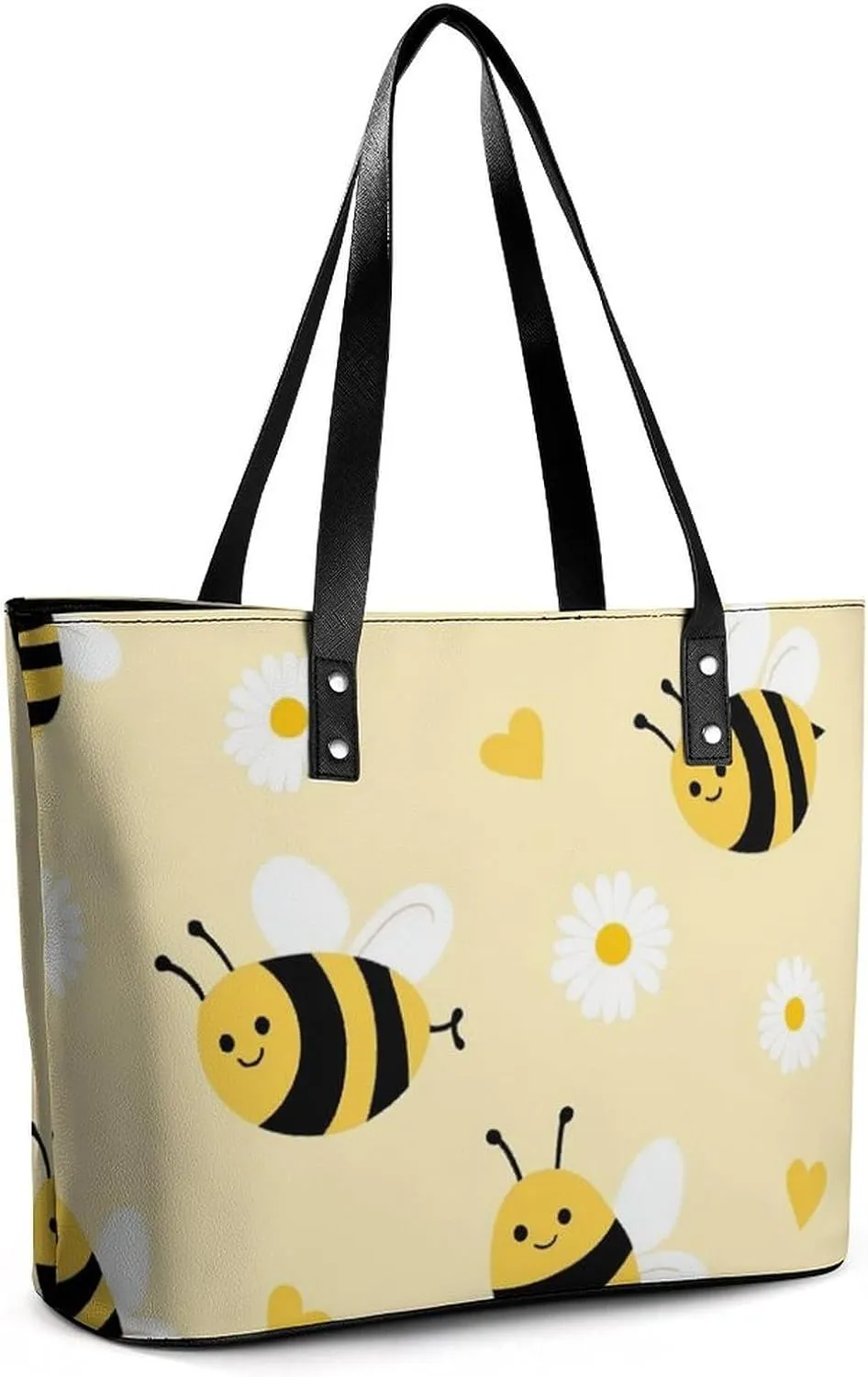 Women's Portable Tote Bag Trendy Modern Leather Handbag For Work Weekend