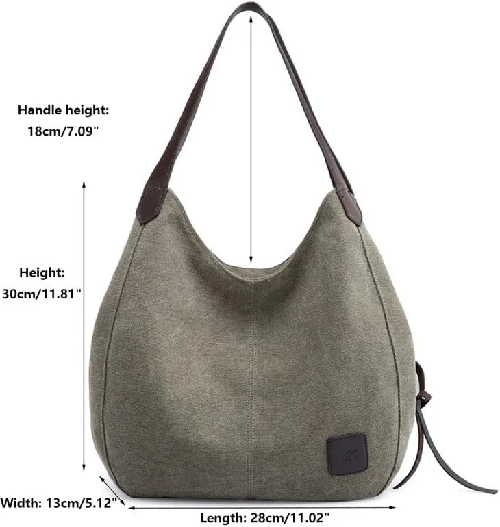 Womens Purses and Handbags Soft and Breathable Shoulder Bag for Women Tote Bag Canvas Hobo Bags Ladies Handbags