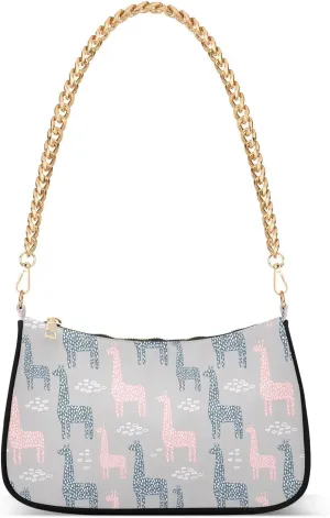 Women's Shoulder Handbags Chain Shoulder Brace for Women Bag Animal Print Ladies Vacation Handbags Tote Purse,Multi1