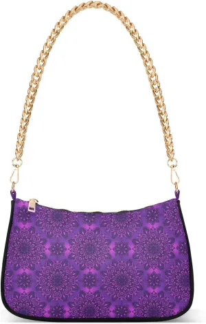 Women's Shoulder Handbags Chain Shoulder Brace for Women Bag Bohemian Print Ladies Vacation Handbags Tote Purse,Multi1