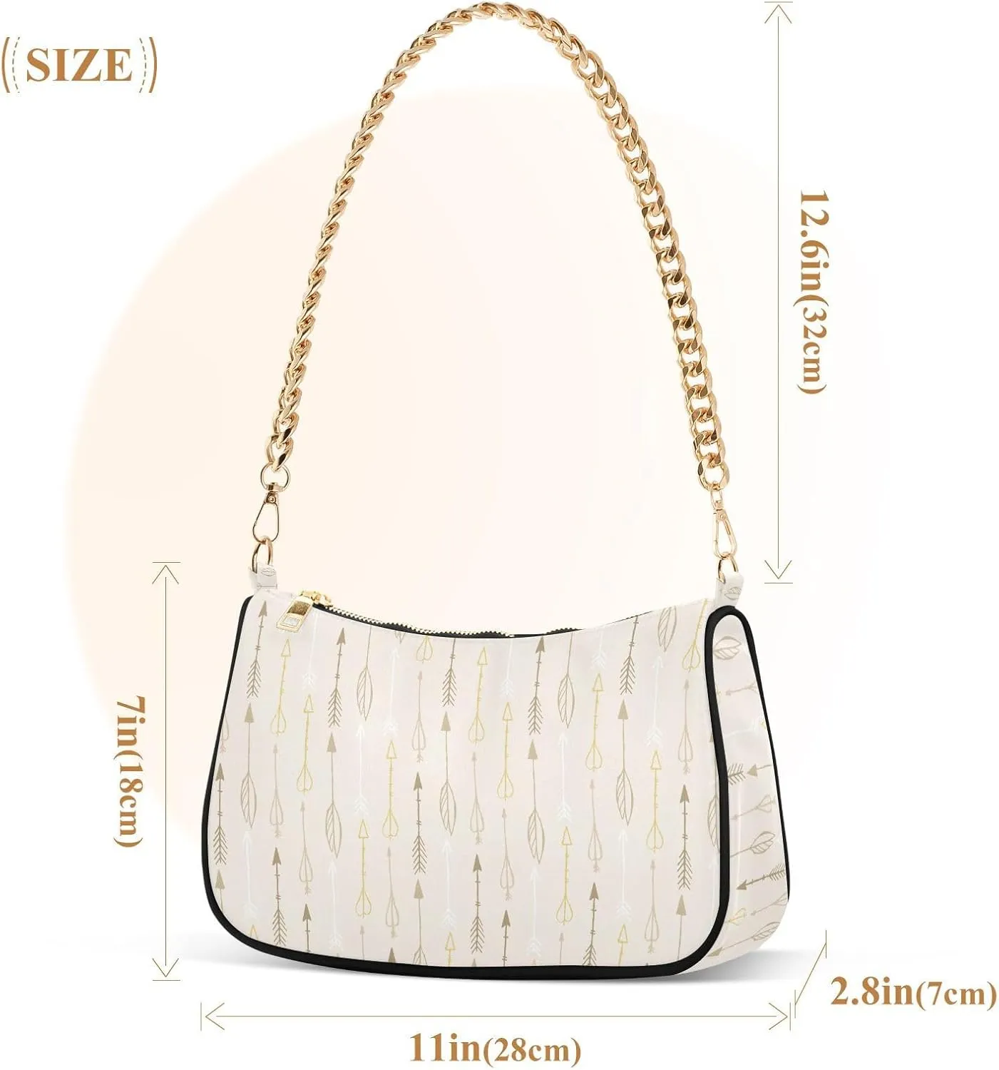 Women's Shoulder Handbags Chain Shoulder Brace for Women Bag Partysu Print Ladies Vacation Handbags Tote Purse,Multi1