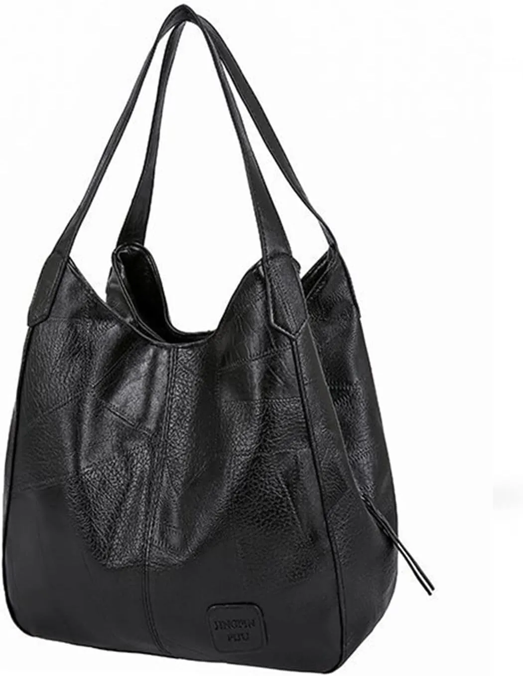 Women's Trendy Tote Bags Designer Satchel Handbags Top-Handle Purses with Strap Versatile Travel Purse(Black)