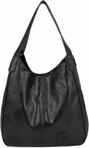 Women's Trendy Tote Bags Designer Satchel Handbags Top-Handle Purses with Strap Versatile Travel Purse(Black)