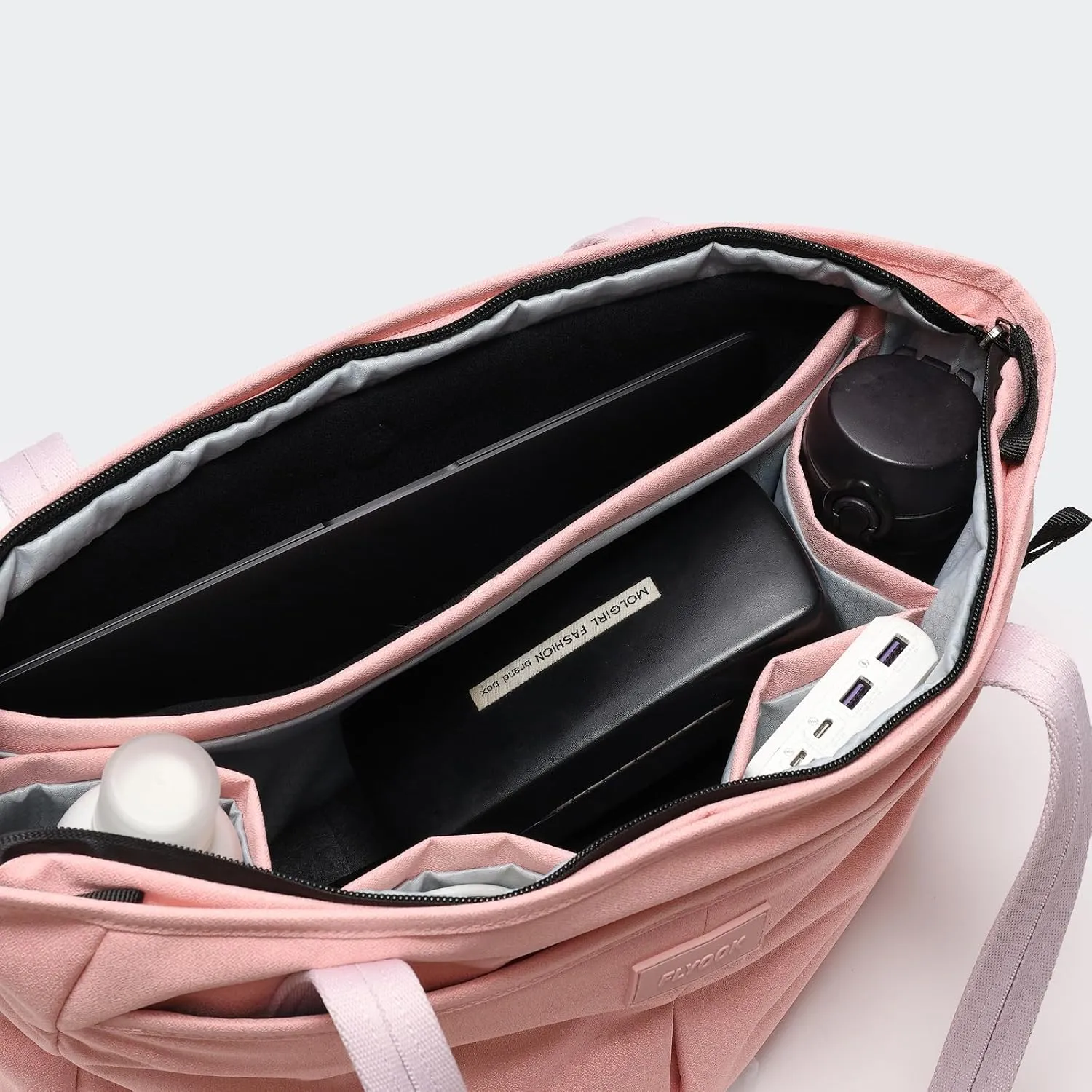Work Tote for Women with Zipper Waterproof Shoulder Bag Top Handle Handbag for Travel, Work.