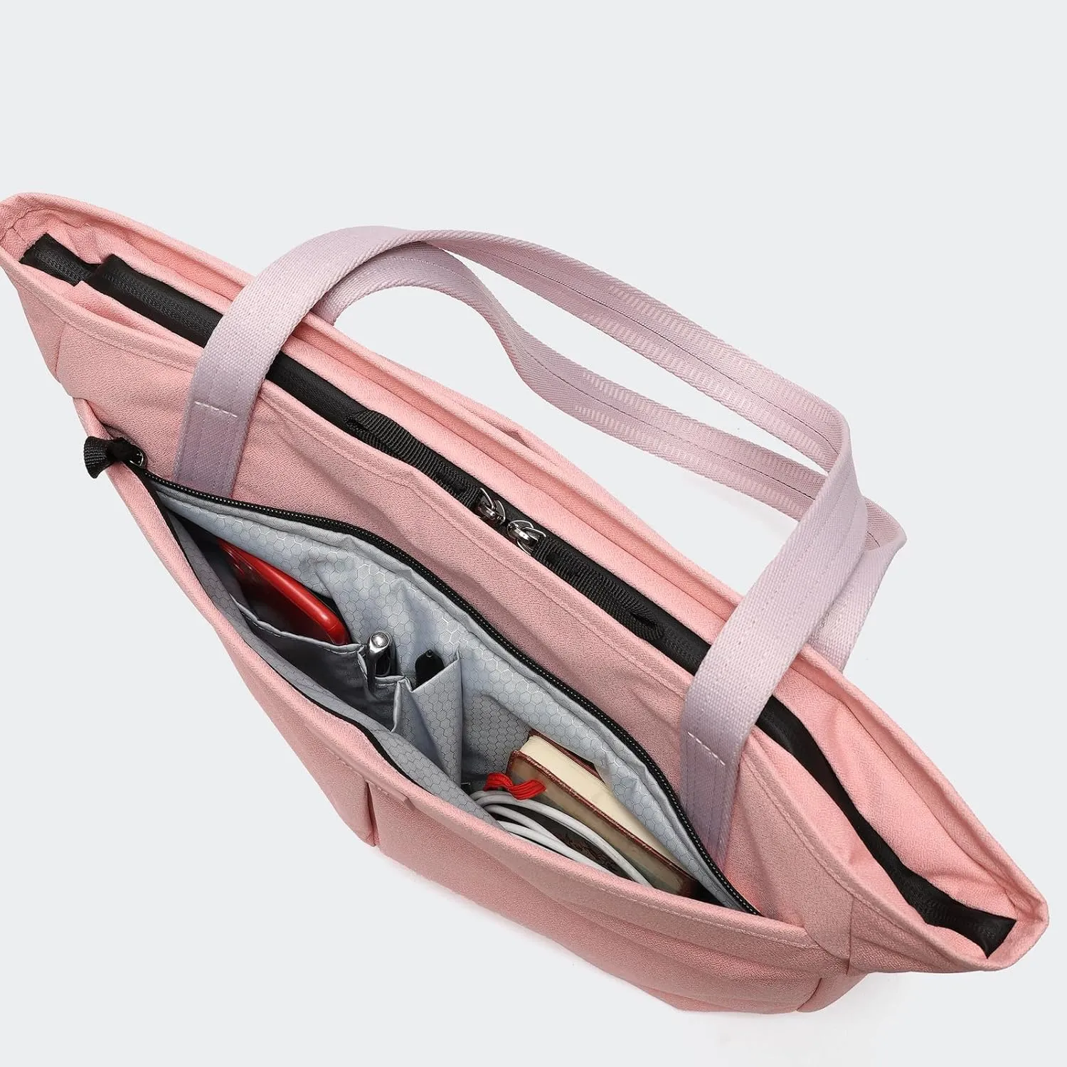Work Tote for Women with Zipper Waterproof Shoulder Bag Top Handle Handbag for Travel, Work.