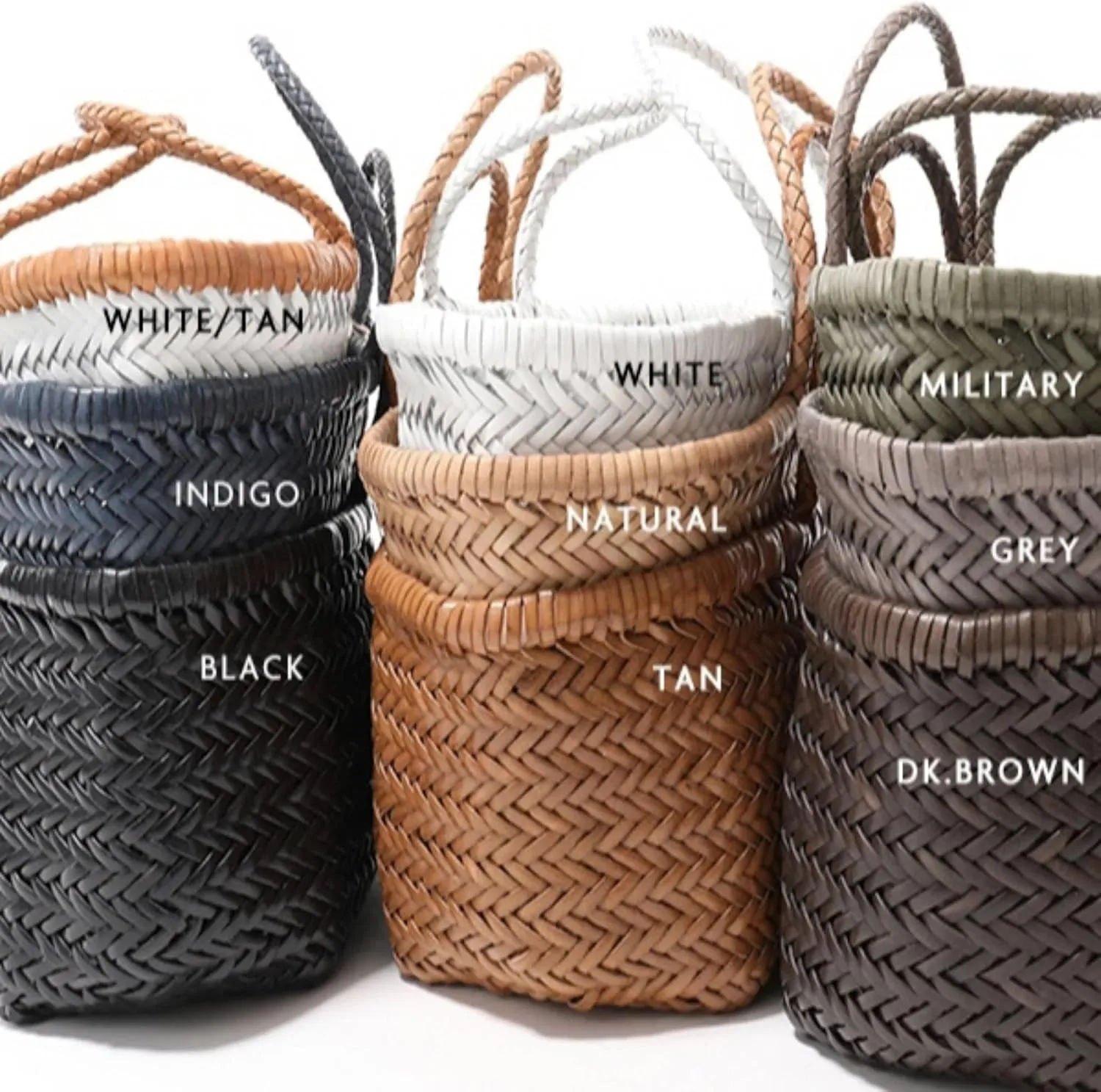Woven Leather Big Tote Bag Triple Jump-B TJB YOCO (Y9988TJB) – Stylish Handbag Perfect for Everyday Use, Work, and Travel
