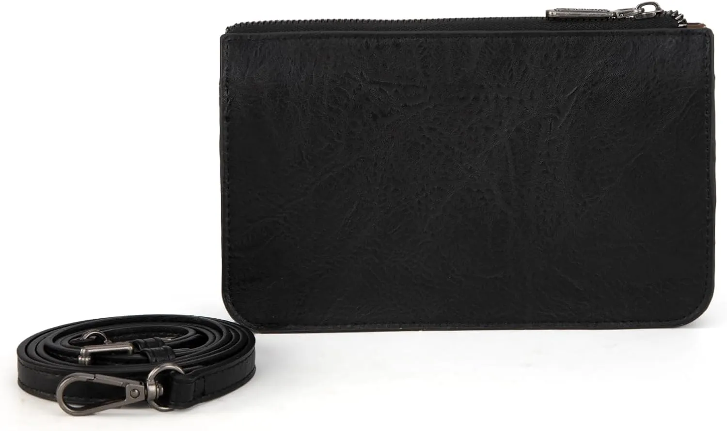 Wrangler RFID Crossbody Wallet Purse Vegan Leather Small Purses for Women with Phone Pocket and Adjustable Strap