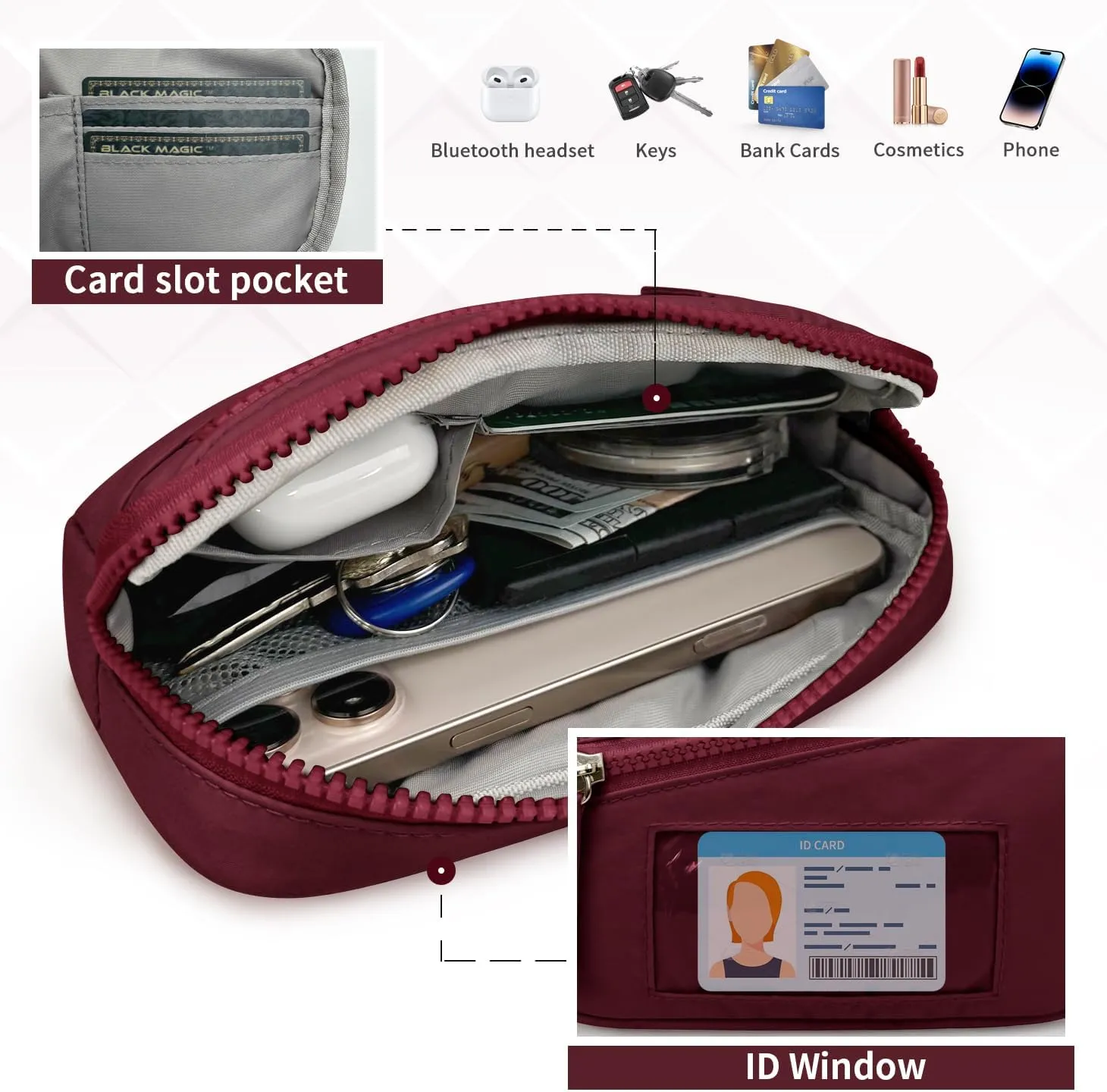 Wristlet Clutch Wallet Purse for Women, RFID Blocking,Credit Card Holder Phone Organizer for Travel or work