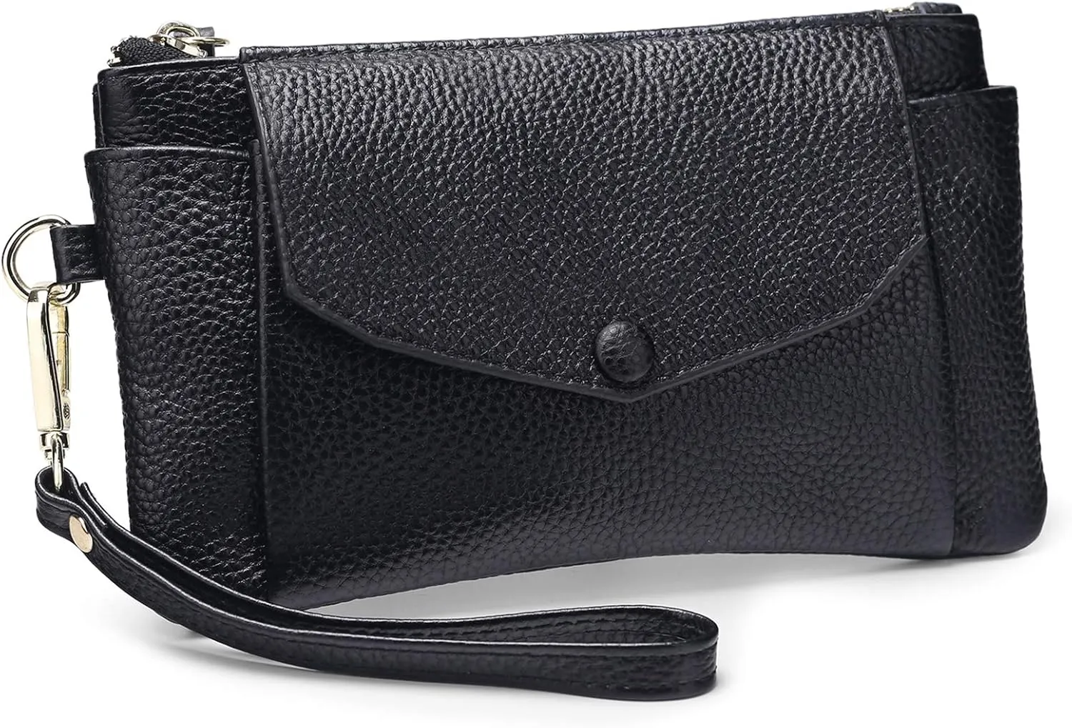 YALUXE Women's Genuine Leather Wristlet Handbags Envelope Style Cell Phone Purse Card Holder Clutch Wallet