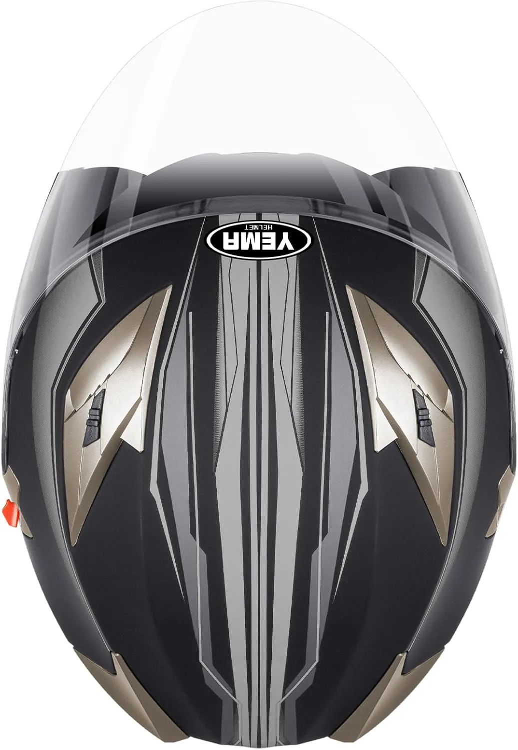 YEMA Open Face Motorcycle Helmets, DOT Approved 3/4 Moped Helmet Dual Visor Quick Release Buckle, Helmets for Adults Motorcycle Men Women Helmets for Moped Scooter Streey