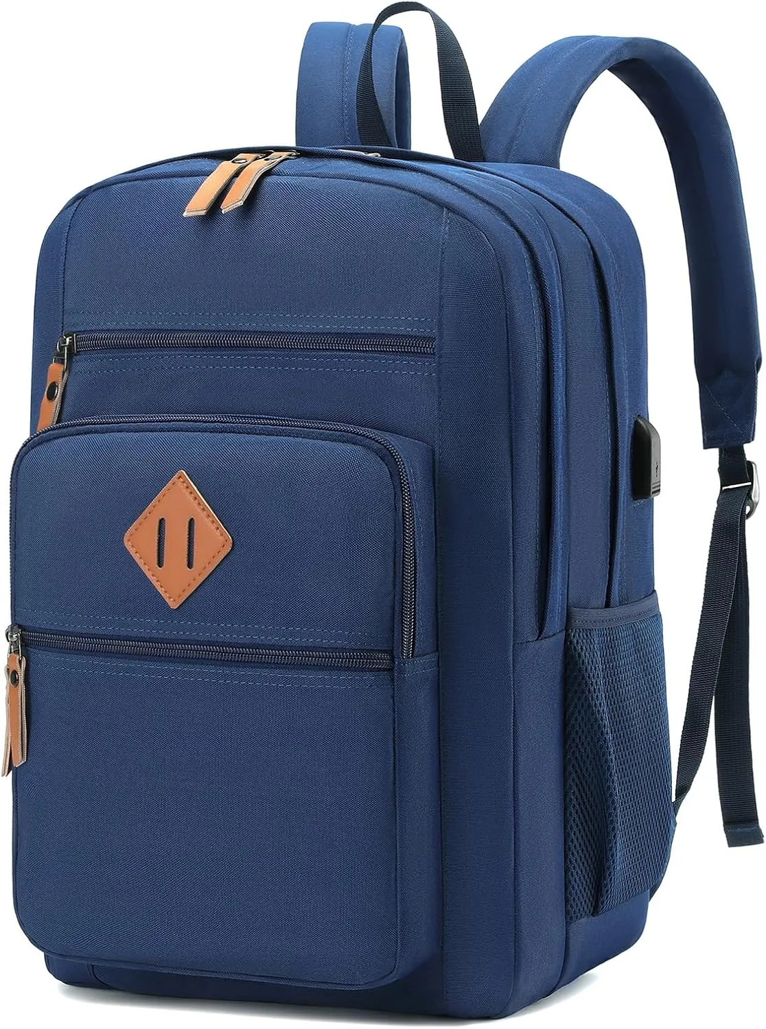 YGR Classic Carry-on Travel Backpack for Men and Women, Anti Theft Laptop Backpack with USB Charging Port for Work, Large Computer Backpack for College, Water Resistant, Outdoor Sports, Work, Blue