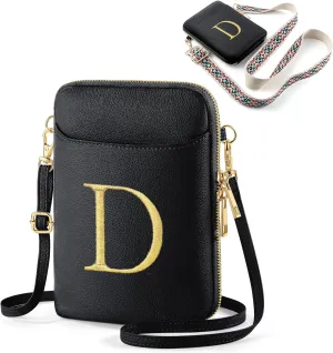 YOOLIFE Mothers Day Gifts - RFID Blocking Crossbody Bags for Women Small Initial Sling Bag Personalized Gifts for Women