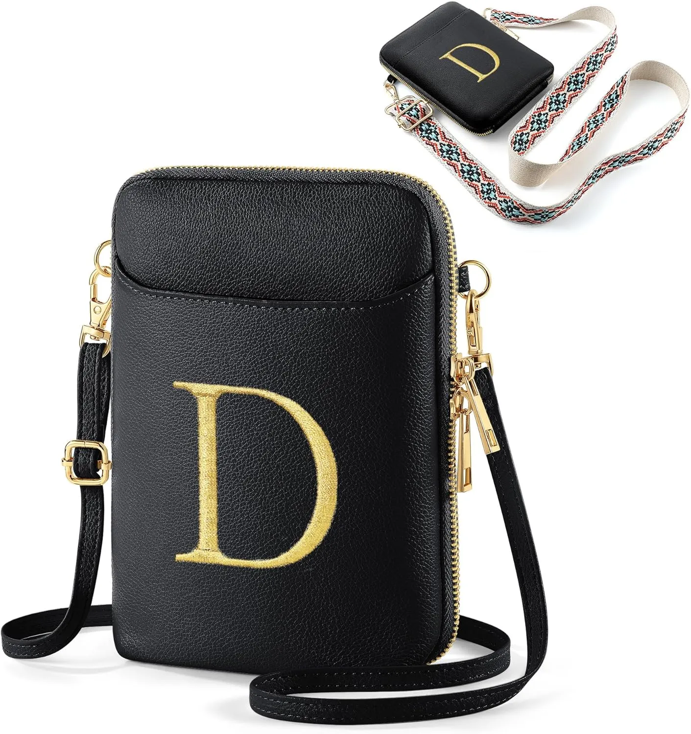 YOOLIFE Mothers Day Gifts - RFID Blocking Crossbody Bags for Women Small Initial Sling Bag Personalized Gifts for Women