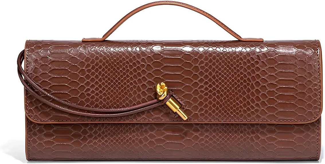 YXBQueen Woven Bag for Women Black Purse Shoulder Bag Vegan Leather Handbags Clutch Purses for Women